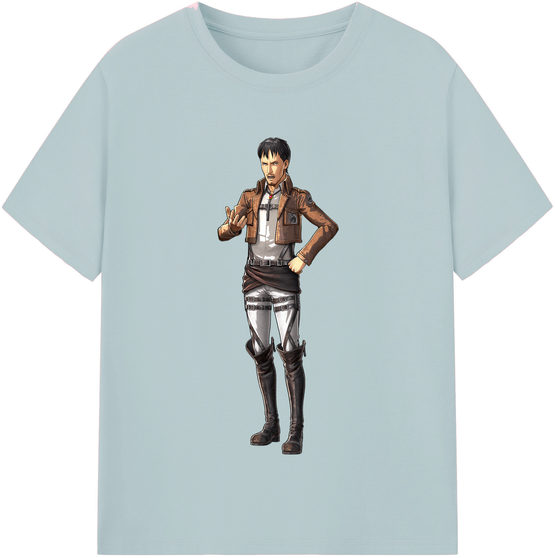 （画像用） 進撃の巨人 Attack on Titan 綿100％半袖Tシャツ（フロントプリント）